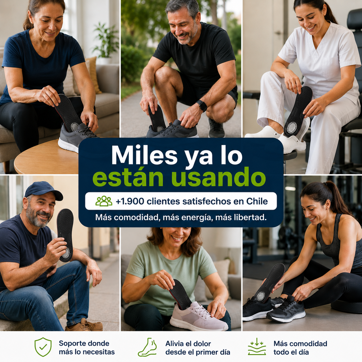 Ortheva™ Plantilla para alivio del dolor