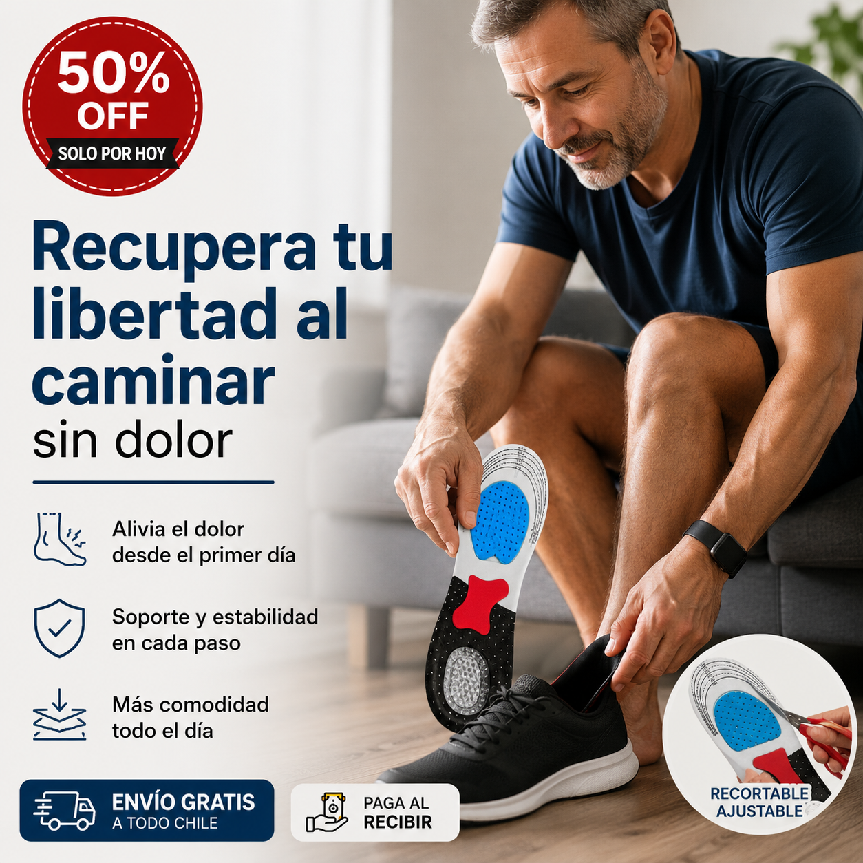 Ortheva™ Plantilla para alivio del dolor