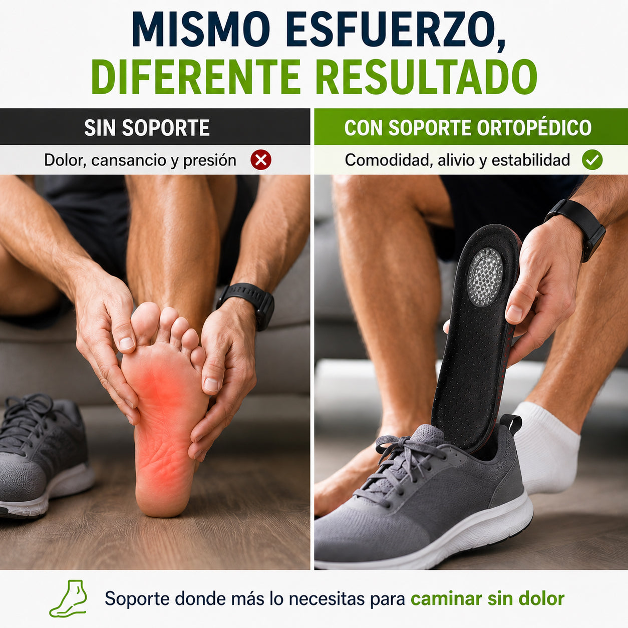 Ortheva™ Plantilla para alivio del dolor