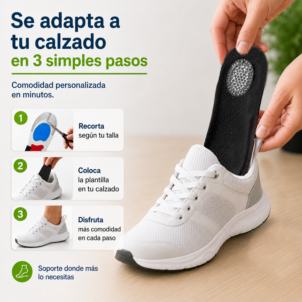 Ortheva™ Plantilla para alivio del dolor
