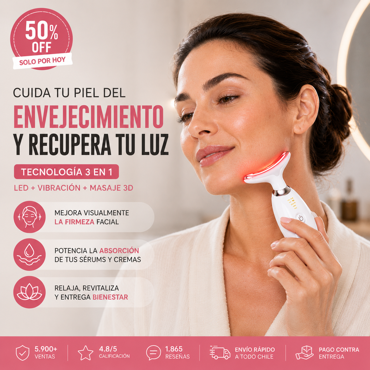 Lumeva™ Masajeador anti envejecimiento