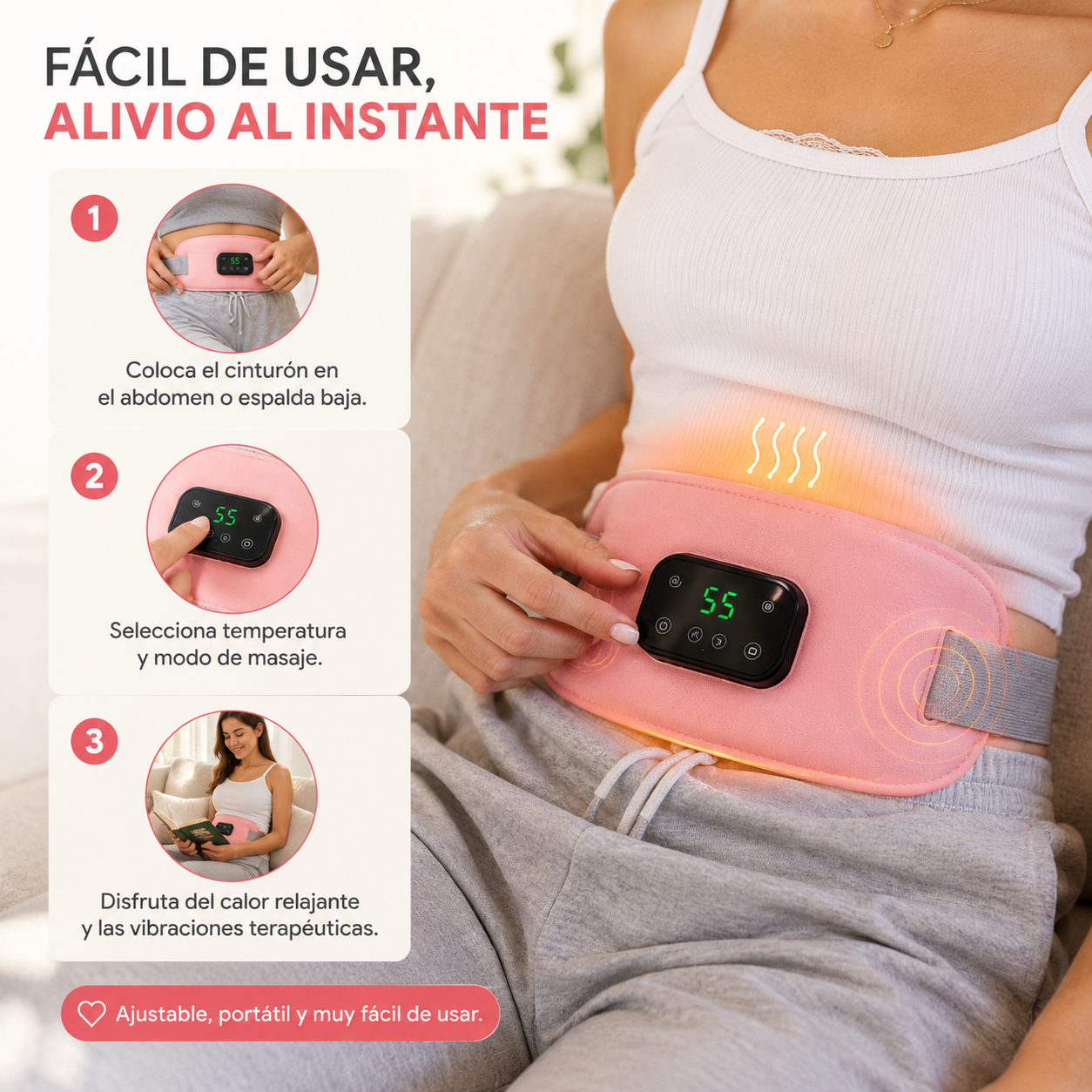 Crampelle™ Cinturon Dolor Menstrual Termico