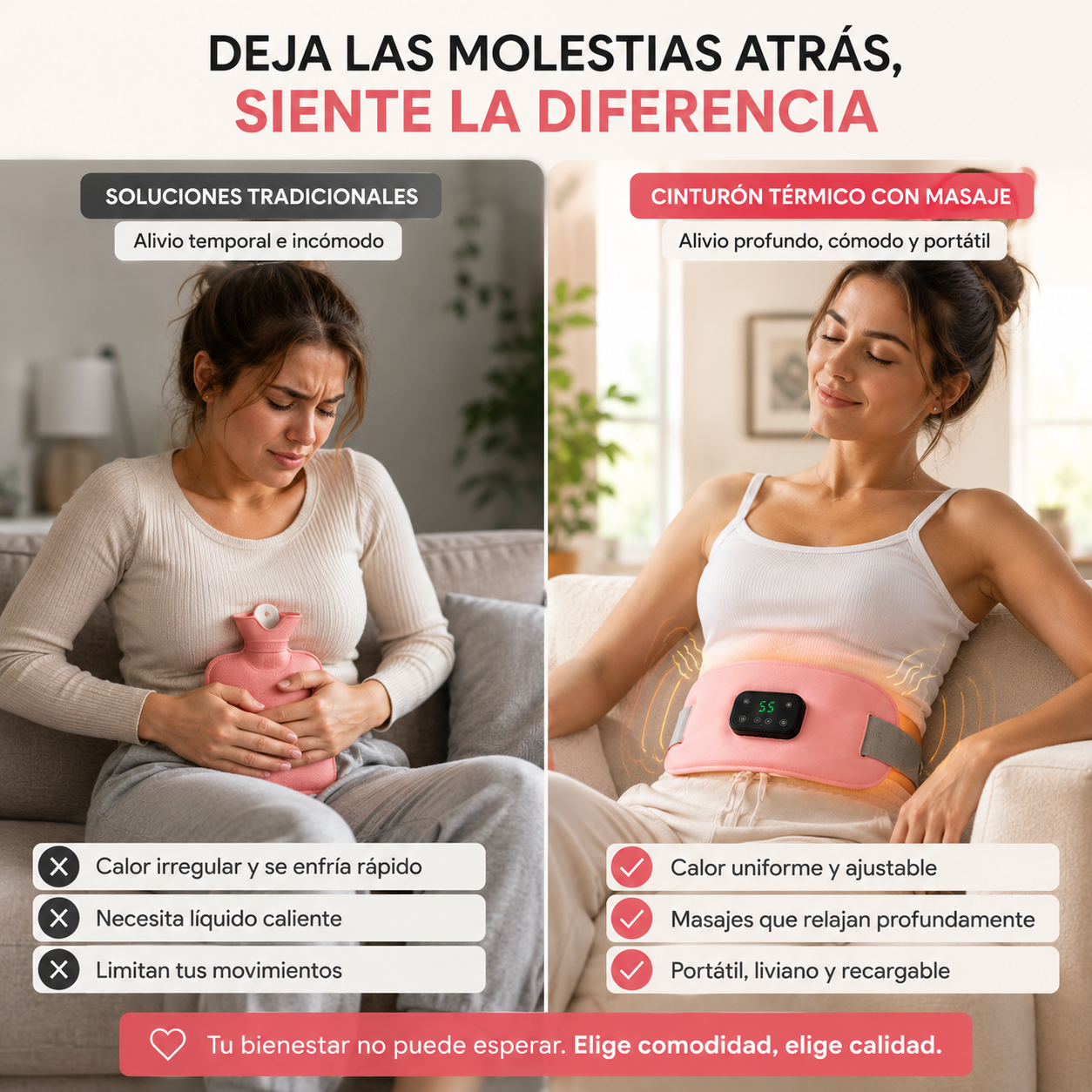 Crampelle™ Cinturon Dolor Menstrual Termico