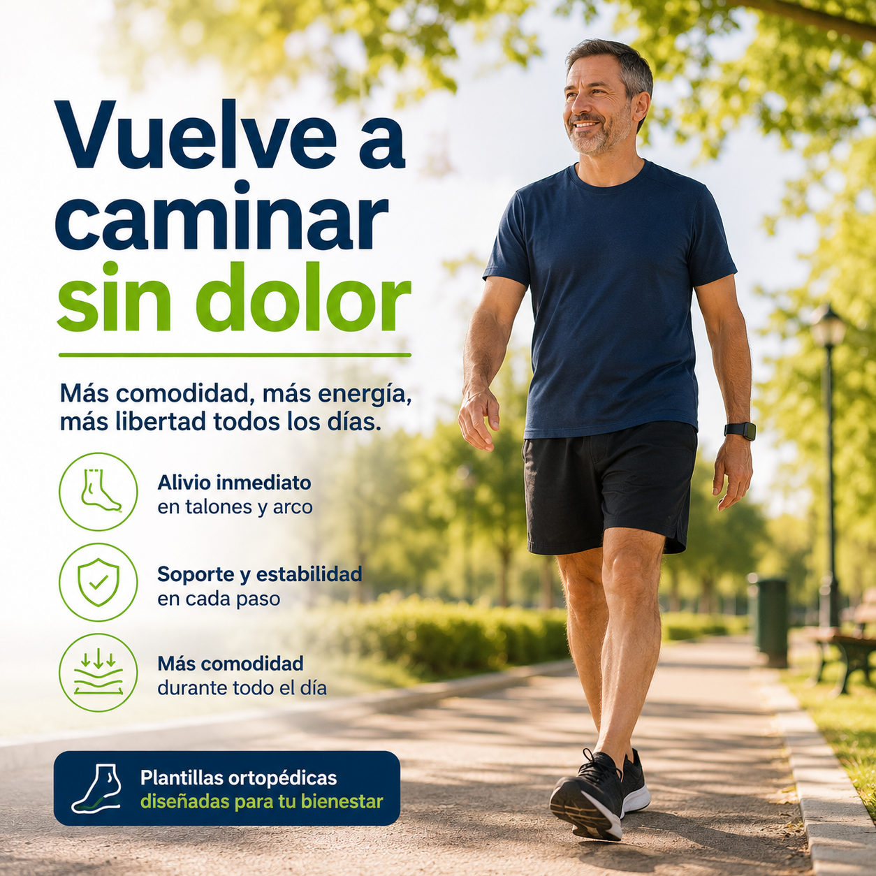 Ortheva™ Plantilla para alivio del dolor