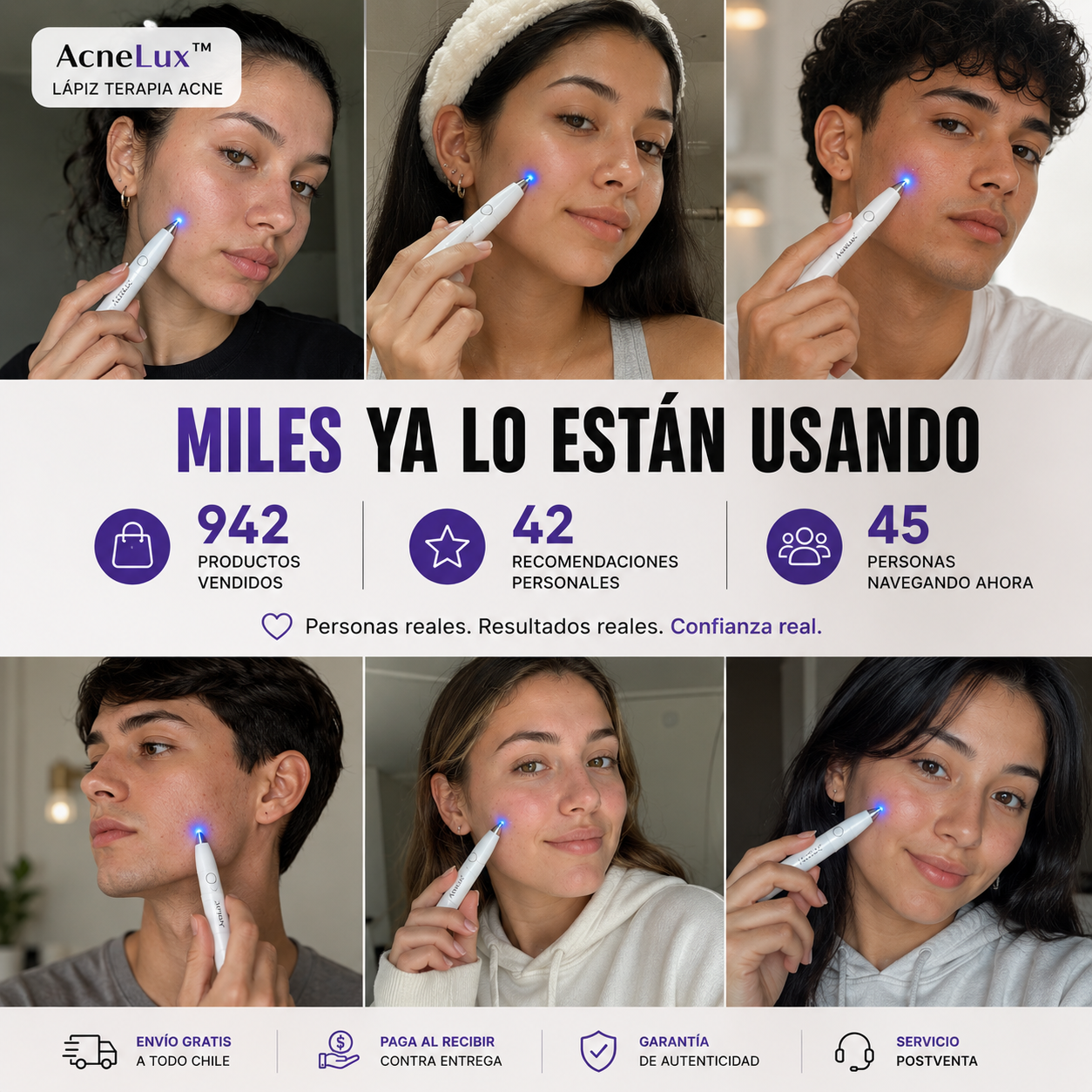 AcneLux™ Lápiz Terapia Acne