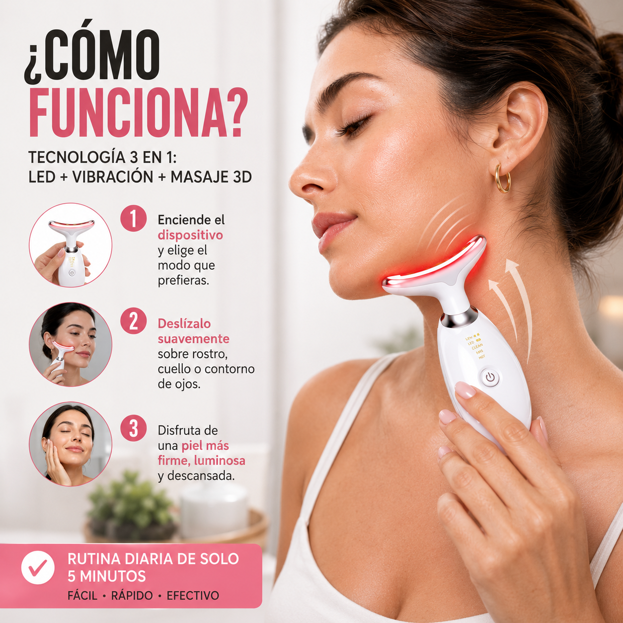 Lumeva™ Masajeador facial